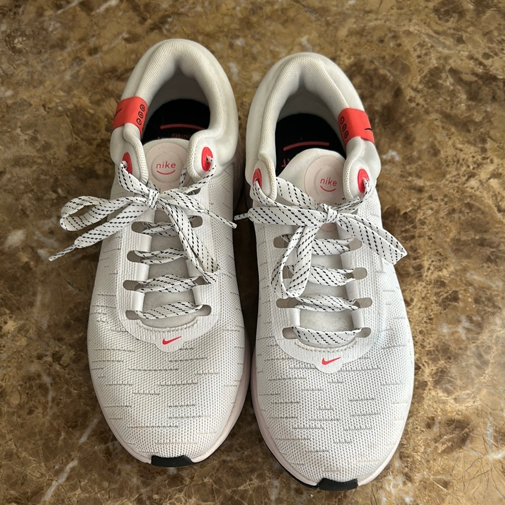 Nike White and Pink Sneakers
